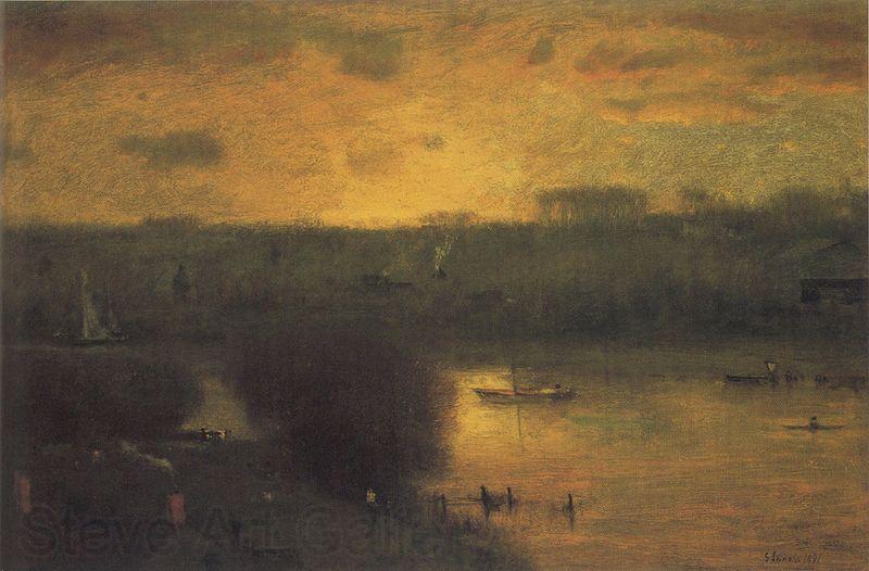 George Inness Sunset on the Passaic France oil painting art
